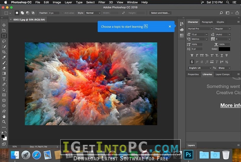 Adobe Photoshop CC 2018 19.1.5.61161 macOS Free Download