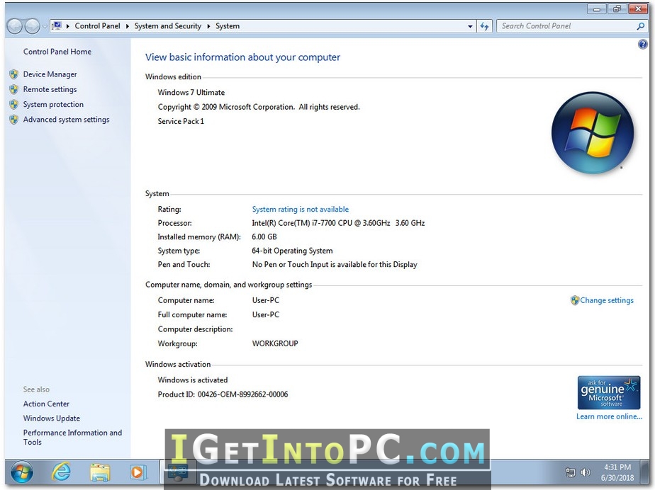 genuine windows 7 ultimate 32 bit product key free download