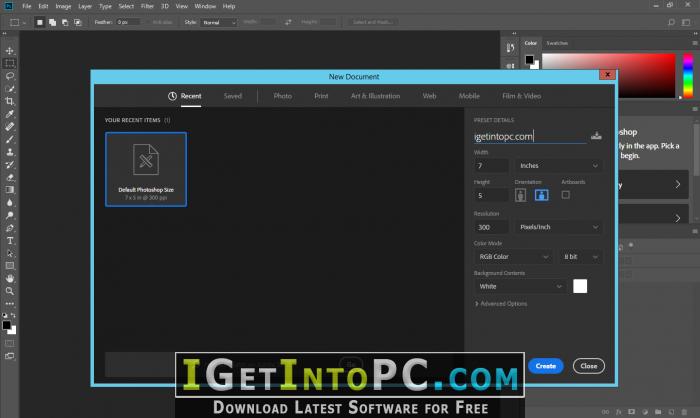 free adobe photoshop software install