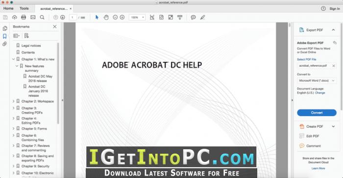 adobe acrobat reader dc 2018 free download