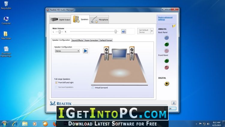 Realtek Audio Driver Windows 7