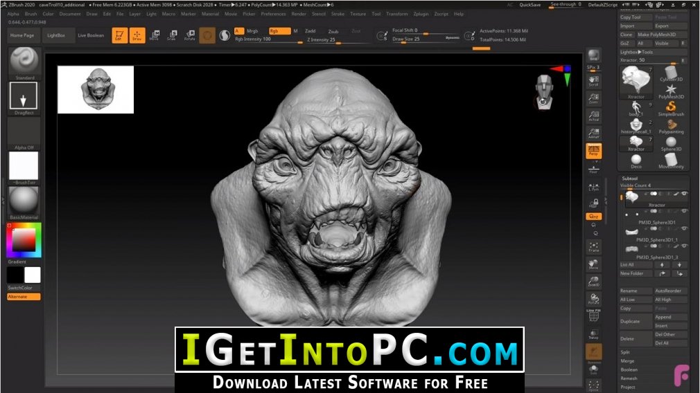 zbrush free download for pc