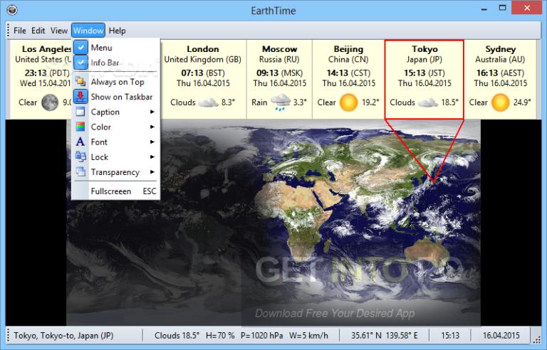 EarthTime 6.24.9 for windows instal free