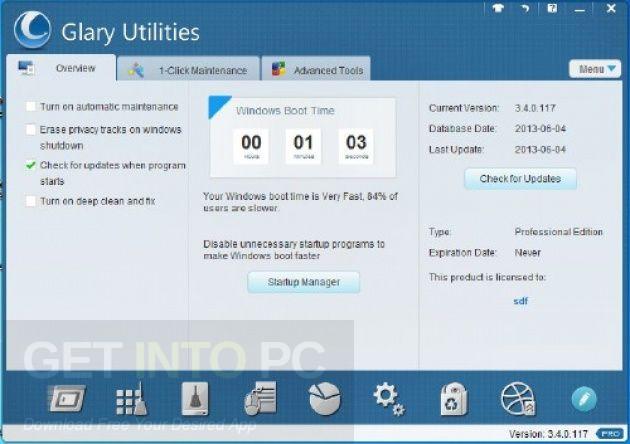 download glary utilities pro