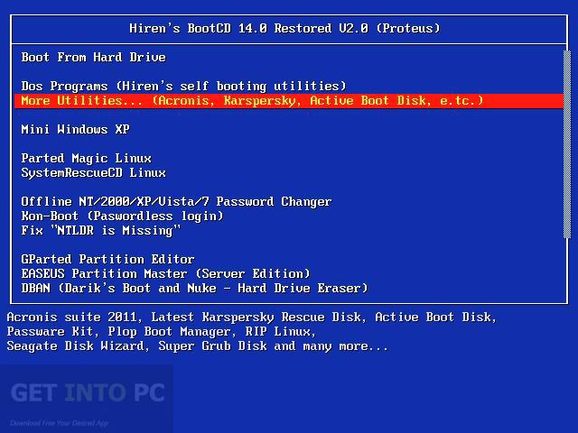 acronis hirens boot 15.2