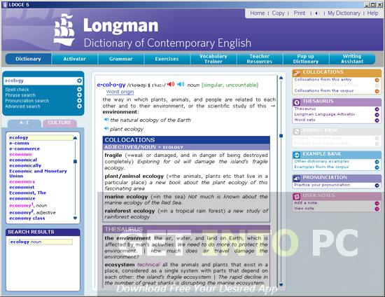 download longman dictionary free for mac