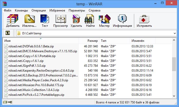 WinRAR 6.24 instal