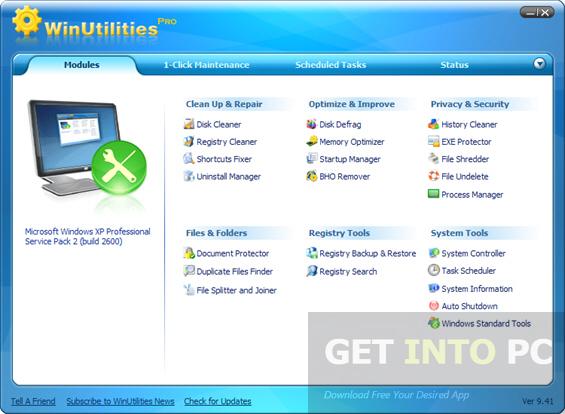download the last version for windows WinUtilities Professional 15.88