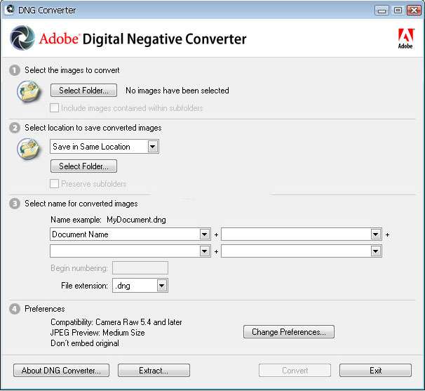 adobe dng converter for mac os 10.5