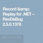 RevDeBug-Record-Replay-for-.NET-Free-Download