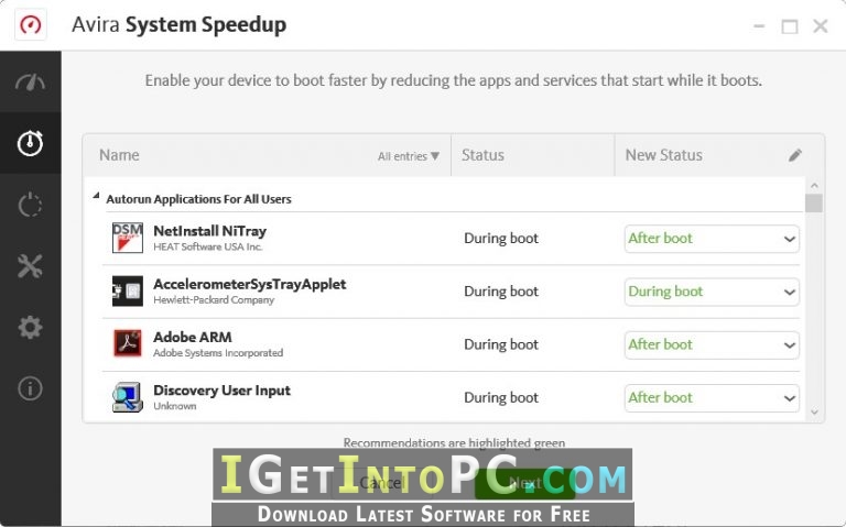 Avira System Speedup Pro 6.26.0.18 instal the last version for ipod
