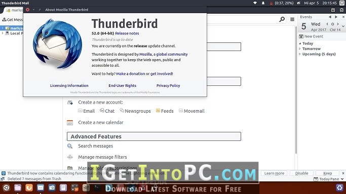 mozilla thunderbird 64 bit windows 10