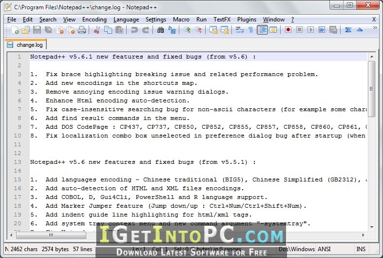 notepad++ download for windows 10 64 bit free