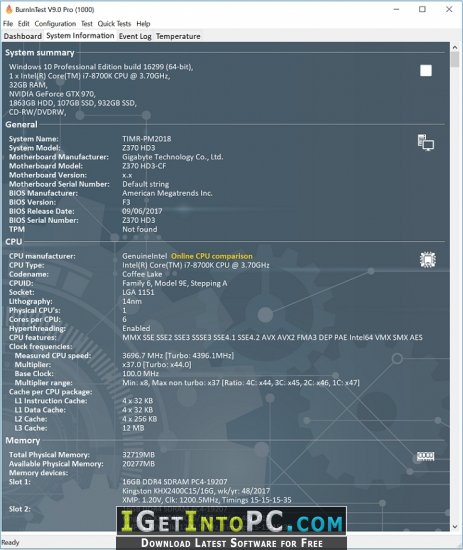 instal PassMark RAMMon 3.0.1000 free