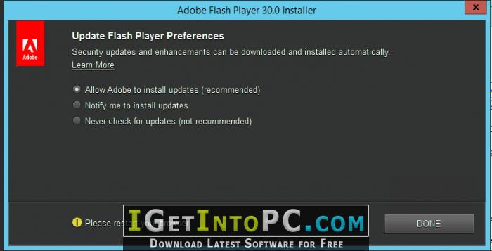 update shockwave flash player free
