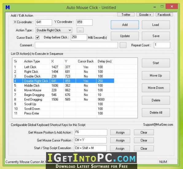 auto mouse click setup