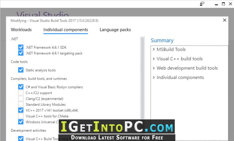 Build Tools for Visual Studio 2017 Free Download