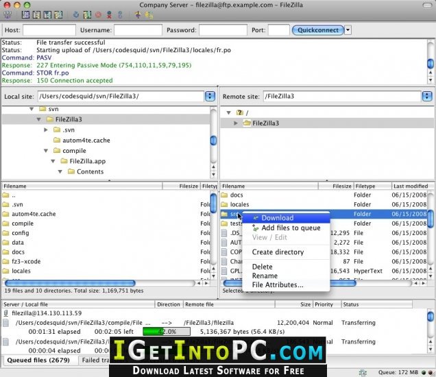 free download FileZilla 3.66.0 / Pro + Server