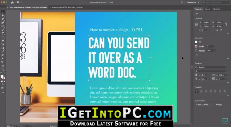 https igetintopc com adobe illustrator cc 2019 portable free download