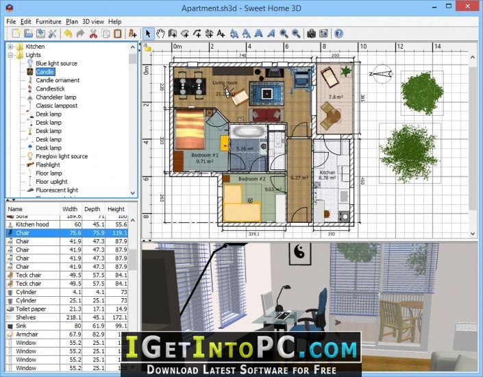 Featured image of post Sweet Home 3D Furniture : The sh3f files of this release bring 100 new 3d models and the size of many large existing models was reduced.