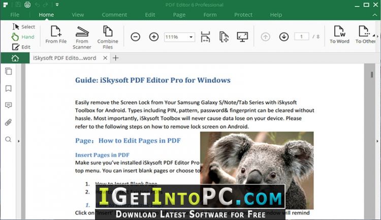 iskysoft pdf editor free trial