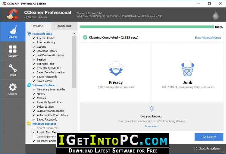 ccleaner pro 5.50 6911 crack and serial key