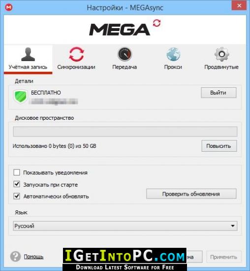 megasync browser storage