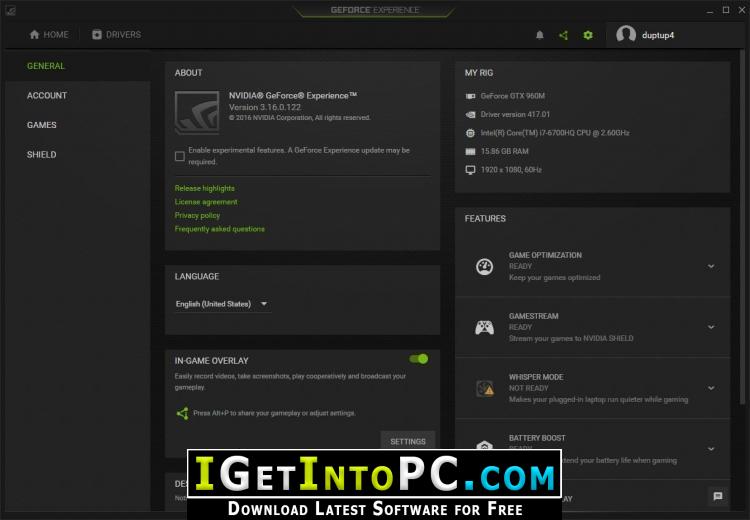 download nvidia for windows 10