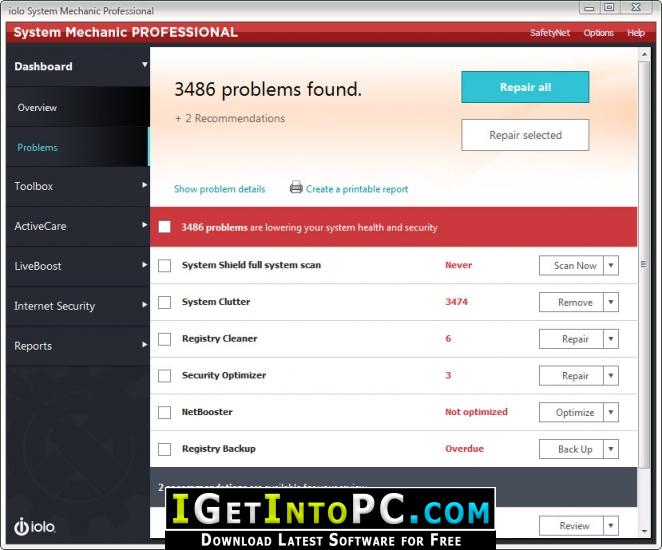 system mechanic pro 18 activation key