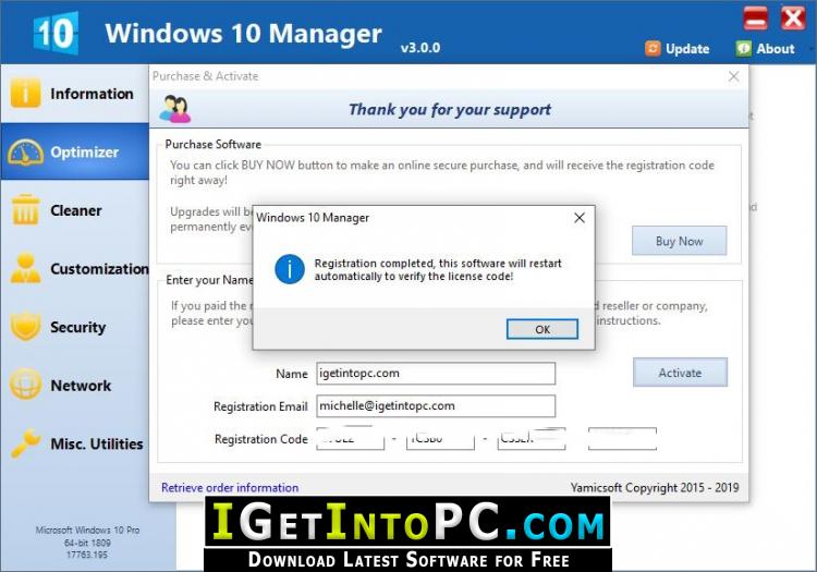 free downloads Windows 10 Manager 3.8.3