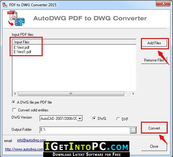 pdf to autocad file converter