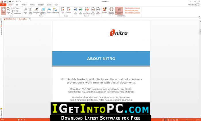 Nitro Pro 64 Bit free. download full Version