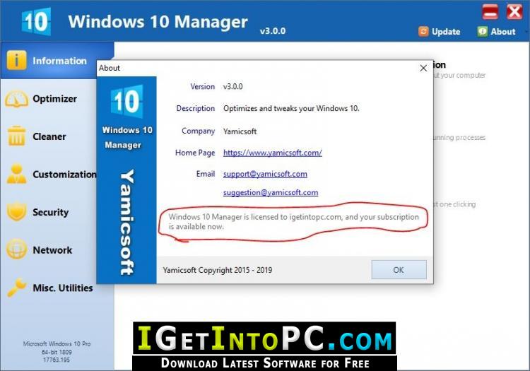 free for mac instal Windows 10 Manager 3.8.4
