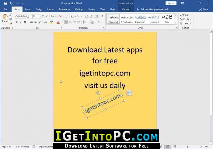 install word 2019 free