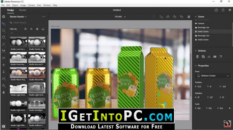 Download Adobe Dimension CC 2019 2.2 Free Download