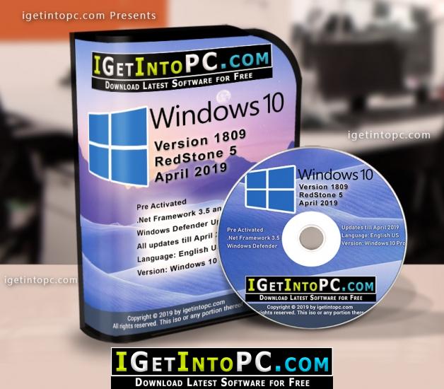 windows 10 pro redstone 5 1809 april 2019 free download