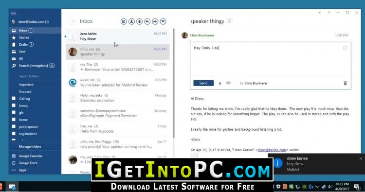 for windows download Mailbird Pro 2.9.83.0