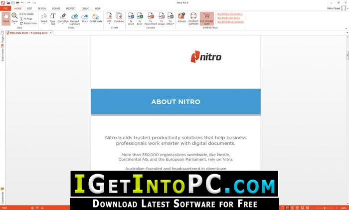 nitro productivity suite enterprise