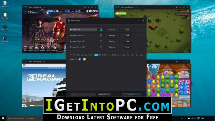 Now you can download apk file directly in NoxPlayer using Uptodown app –  NoxPlayer