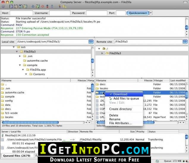 filezilla for mac safe download