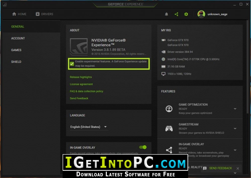 nvidia record gameplay