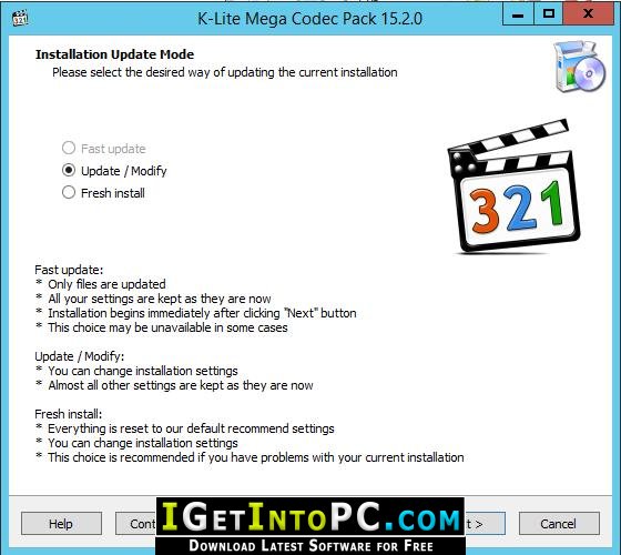 instal the new for windows K-Lite Codec Pack 17.8.0