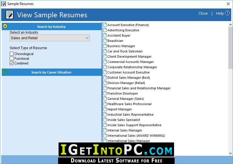 instal the last version for android ResumeMaker Professional Deluxe 20.2.1.5036