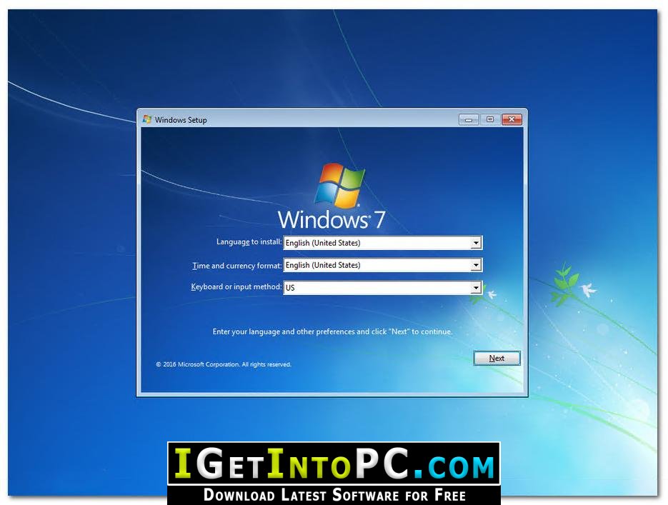 windows 7 free installer download