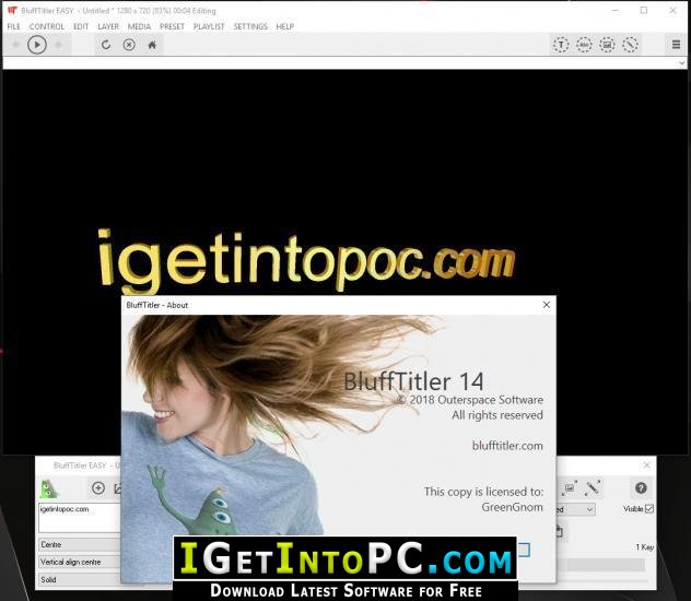 download the new version BluffTitler Ultimate 16.4.0.3