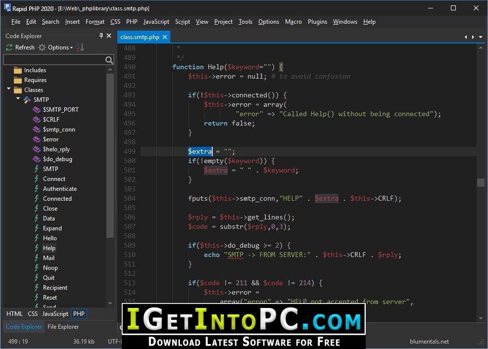 Blumentals Rapid PHP Editor 2020 Free Download
