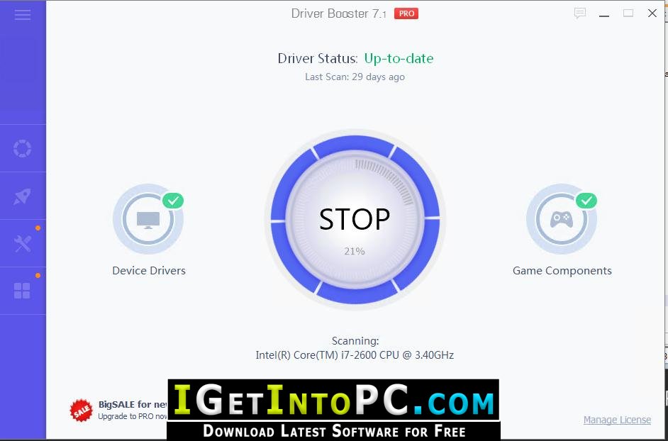 IObit Driver Booster Pro 11.0.0.21 for windows instal free