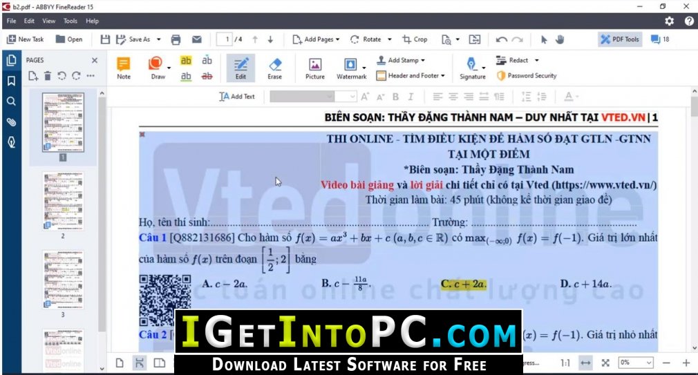 ABBYY Finereader PDF Corporate 16 Windows (Instant Download) 