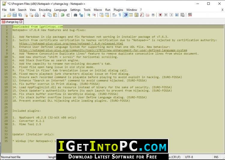 Notepad++ 8.5.4 for android download