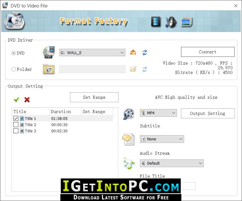 Format Factory 5.15.0 instal the last version for ipod